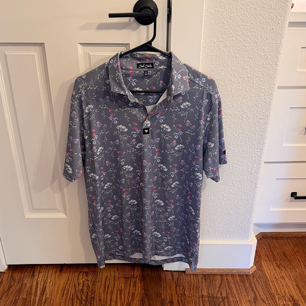 Bad Birdie Floral Polo